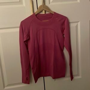 Lululemon active wear (long sleeve), Fuchsia, Medium